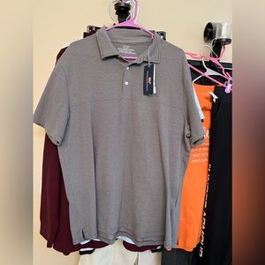 Vineyard vines grey golf shirt sz L nwt
